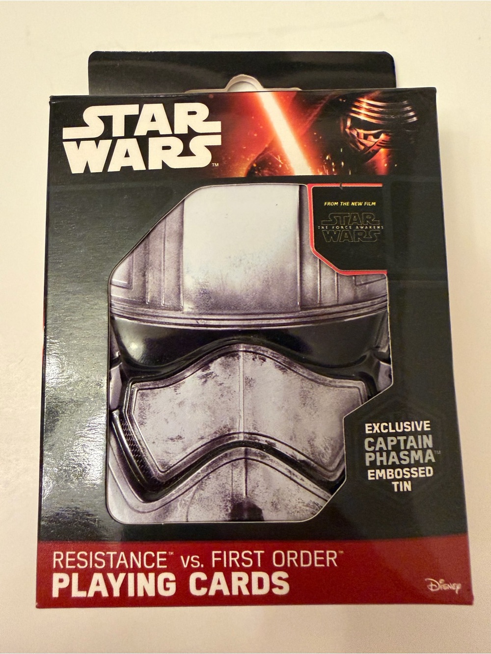 Star Wars Resistance Vs First Order Captain Phasma Embossed Tin Playing Cards